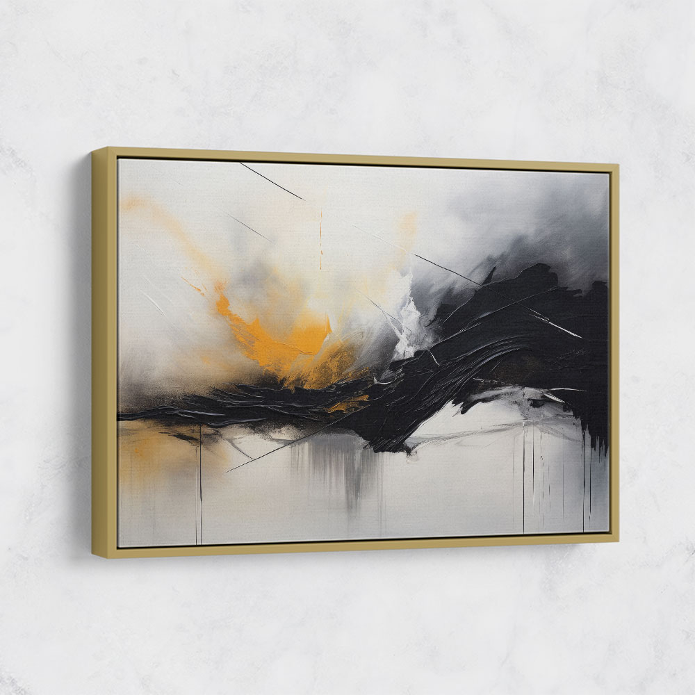 Gold shop framed canvas
